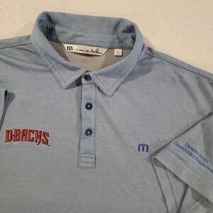 Arizona Diamondbacks Travis Mathew Polo Mens XL Shirt Blue Stretch MLB